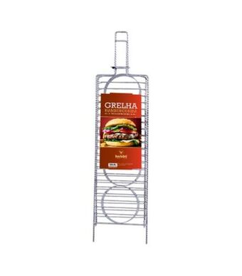 Grelha hamburgueira em aço 14.5x39cm grilazer ga113