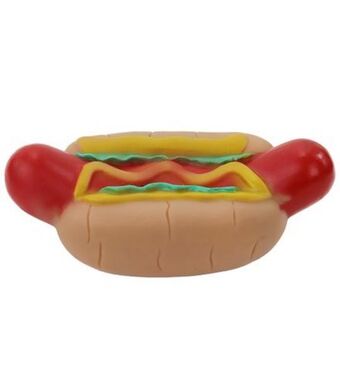 Freitas Varejo Cachorro quente de borracha mordedor para pets útil bazar 7x12.5cm ub1594 oferta