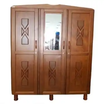 Liliani Guarda roupa tozetto viena 3 portas, com espelho - carvalho 110 x 56 oferta