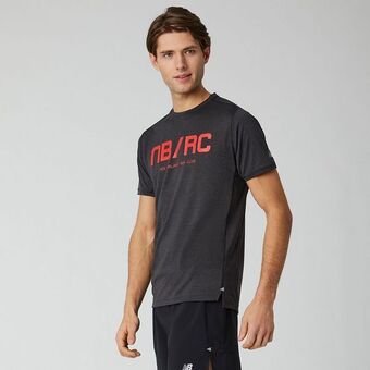 Camiseta manga curta estampada new balance impact run masculina