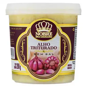 Alho triturado nobre pote 200g