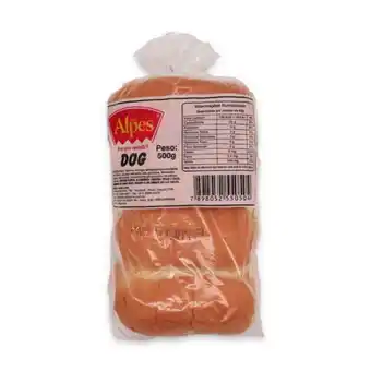 Pão massinha alpes hot dog 500g