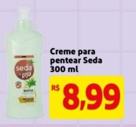 Mercado Extra Creme para pentear Seda 300ml oferta