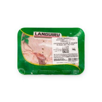 Asun Sobrecoxa de frango languiru temperada 700g oferta