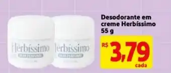Mercado Extra Desodorante em creme Herbissiomo 55g oferta