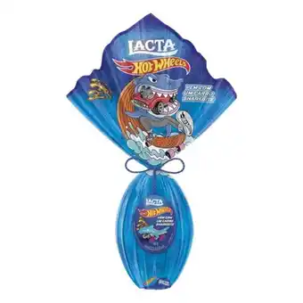 Asun Ovo de páscoa ao leite hotwheels lacta 166g vem com carro magnético oferta