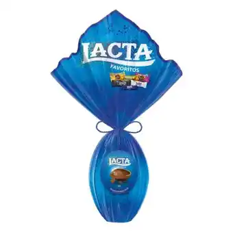 Asun Ovo de páscoa ao leite lacta favoritos 560g oferta