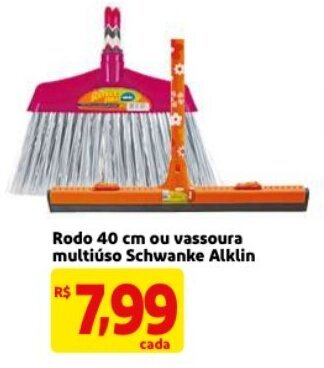 Mercado Extra Rodo 40cm ou vassoura multiuso Schwanke Alklin oferta