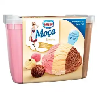 Asun Sorvete nestlé moça trio 1,5l oferta