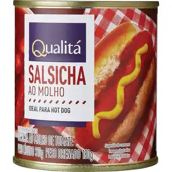 Pão de Açúcar Salsicha ao molho de tomate qualitá lata 310g oferta