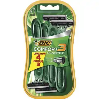 Pão de Açúcar Aparelho de barbear bic comfort 3 para pele sensível leve 4 pague 3 oferta
