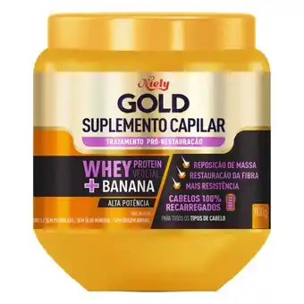Pão de Açúcar Suplemento capilar restauração niely gold whey pote 800g oferta