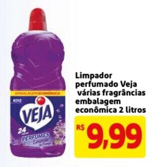 Mercado Extra Limpador perfumado Veja varias fragrancia embalagem economica 2L oferta