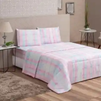 Vest Casa Lençol casal avulso sem elástico col vidaecor tie dye love vestcasa oferta