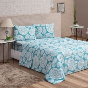 Vest Casa Edredom queen microfibra col vidaecor sea blue vestcasa oferta