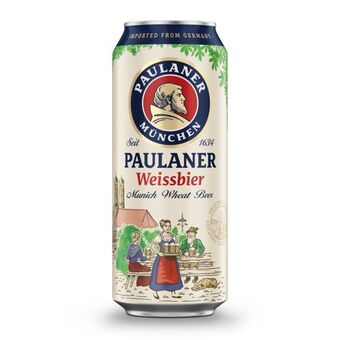 Cerveja paulaner weissbier lata 500ml