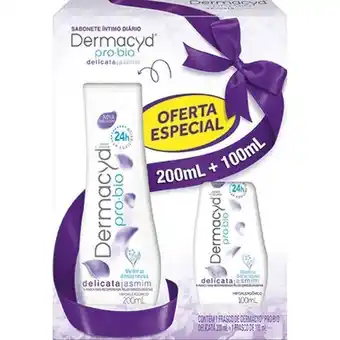 Pão de Açúcar Kit sabonete líquido íntimo dermacyd delicata 200ml + 1 sabonete 100ml oferta
