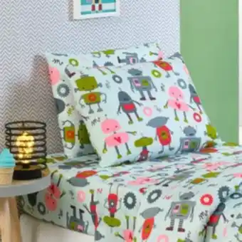 Vest Casa Lençol solteiro avulso com elástico robot mania vestcasa oferta