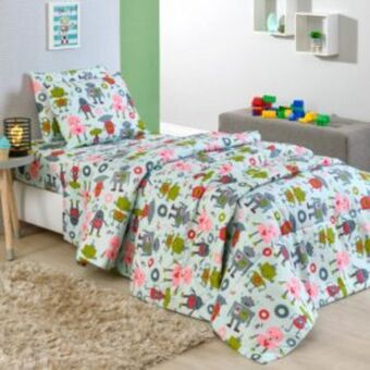 Vest Casa Cobre leito colcha solteiro robot mania vestcasa oferta
