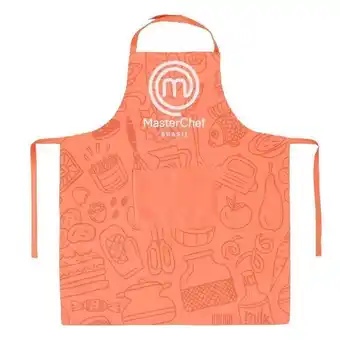 Avental com estampa masterchef laranja