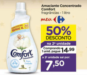Carrefour Amaciante Concentrado Comfort 1L oferta