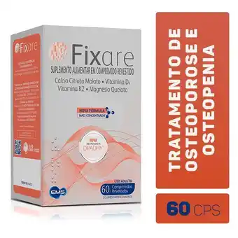 Suplemento alimentar fixare com 60 comprimidos