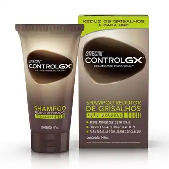 Droga Raia Shampoo redutor de grisalhos grecin control gx com 147ml oferta