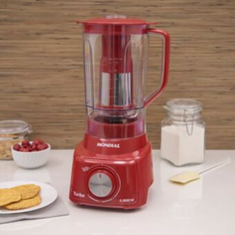 Preçolândia Liquidificador mondial red l-900 com 5 velocidades vermelho oferta