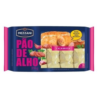 Nagumo Pão de alho mezzani recheado com calabresa pacote 310gr oferta