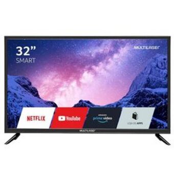 Lojas Certel Tela multilaser 32 smart hd wifi conversor 3 hdmi 2 usb tl020 oferta