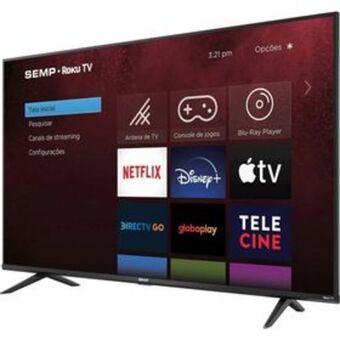 Smart tv semp tcl 50'' 4k uhd rk8500 wifi bluetooth 4 hdmi usb