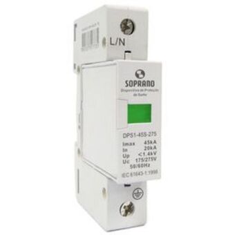 Dispositivo contra surtos dps 1p - 45ka - classe ii