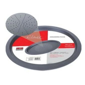 Lojas Certel Assadeira pizza com furos em aço carbono 32 cm class home oferta