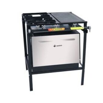Lojas Certel Fogão funcional venâncio com 2 queimadores com forno e chapa ff2cdfc oferta