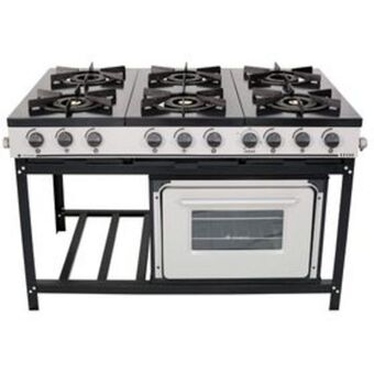 Lojas Certel Fogão industrial venâncio br6bf 6 bocas com forno oferta