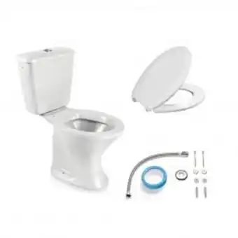 Kit bacia com caixa acoplada diamantina branco icasa