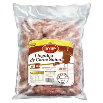 X Supermercados Linguiça de carne suína nobre 5kg oferta