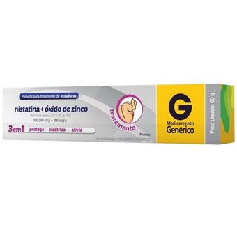 Nistatina + óxido de zinco pomada 60g - genérico cimed