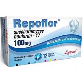 Repoflor 100mg - com 12 cápsulas