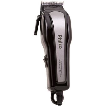 Gazin Máquina de cortar cabelo philco dual action 4 pentes com fio e lâminas inox - preto oferta