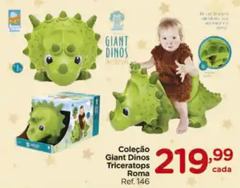 Colecao Giant Dinos Triceratops Toma
