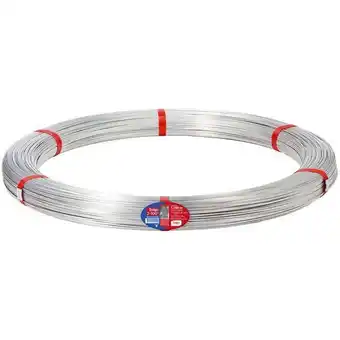 Arame liso para cerca de aço zincado ovalado belgo 1000m 15x17 z-700 - sem cor