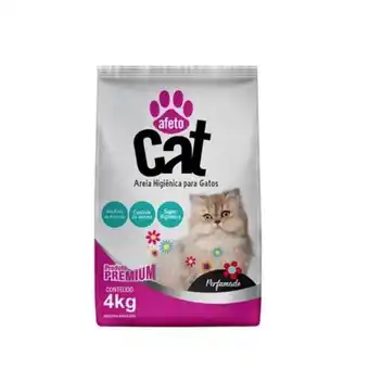 Areia sanitária afeto cat perfumada 4kg