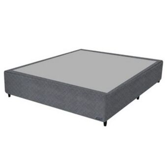 Base cama casal gazin invictus sued bord 138x188x27 ./cinza