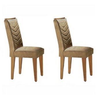 Lojas Guido Cadeira londrina 2 unidades tecido suede animale oferta