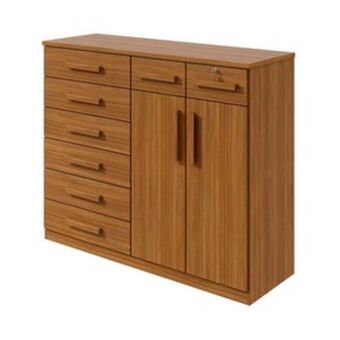 Lojas Guido Cômoda toronto 8 gavetas e 2 portas ./rovere naturale oferta