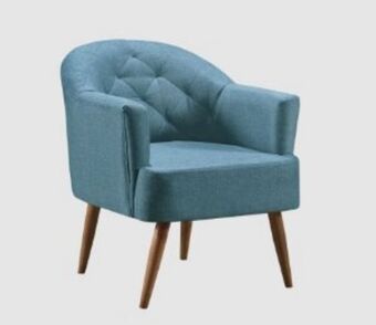 Poltrona estofart ela tc 2164 linho ./azul