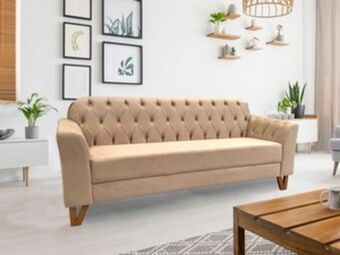 Sofa 2l vinicius 1,90mt bege