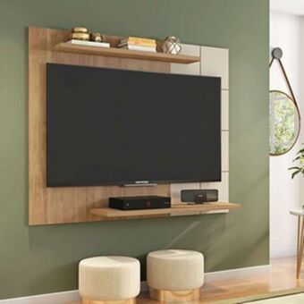 Painel cross para tv's até 58 polegadas (1,36m)./buriti ./off-white