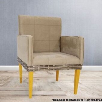 Poltrona jamarc bia fixa luxo mt tc 101 ./bege